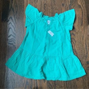 NWT Baby Gap Green Short Sleeve Dress | 2T